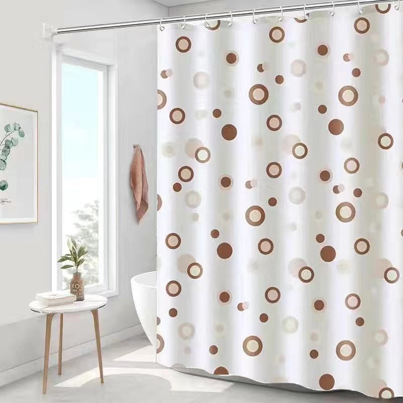 Shower curtain, waterproof, mildew proof, thickened, bathroom curtain, partition curtain, door curtain, window hanging curtain ，large size 100*200cm,120*200cm,150*200cm,180*200cm,200*200cm,240*200cm,260*200cm ，Stainless steel ，buckle eye