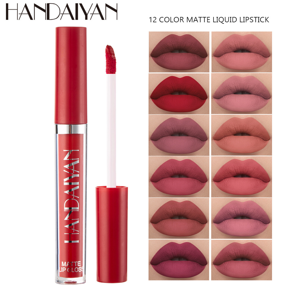H1011 Waterproof Makeup Matte Liquid Lipstick Long-lasting Cosmetics Mist Nude Lip Gloss Cheap Stuff Lip Stick Lips Make up Lipgloss