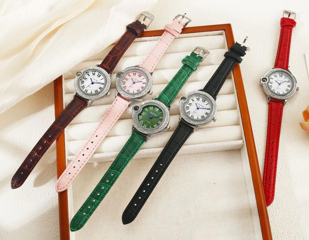 Colorful Leather Strap Women's Watches Collection | Stylish and Elegant Timepieces