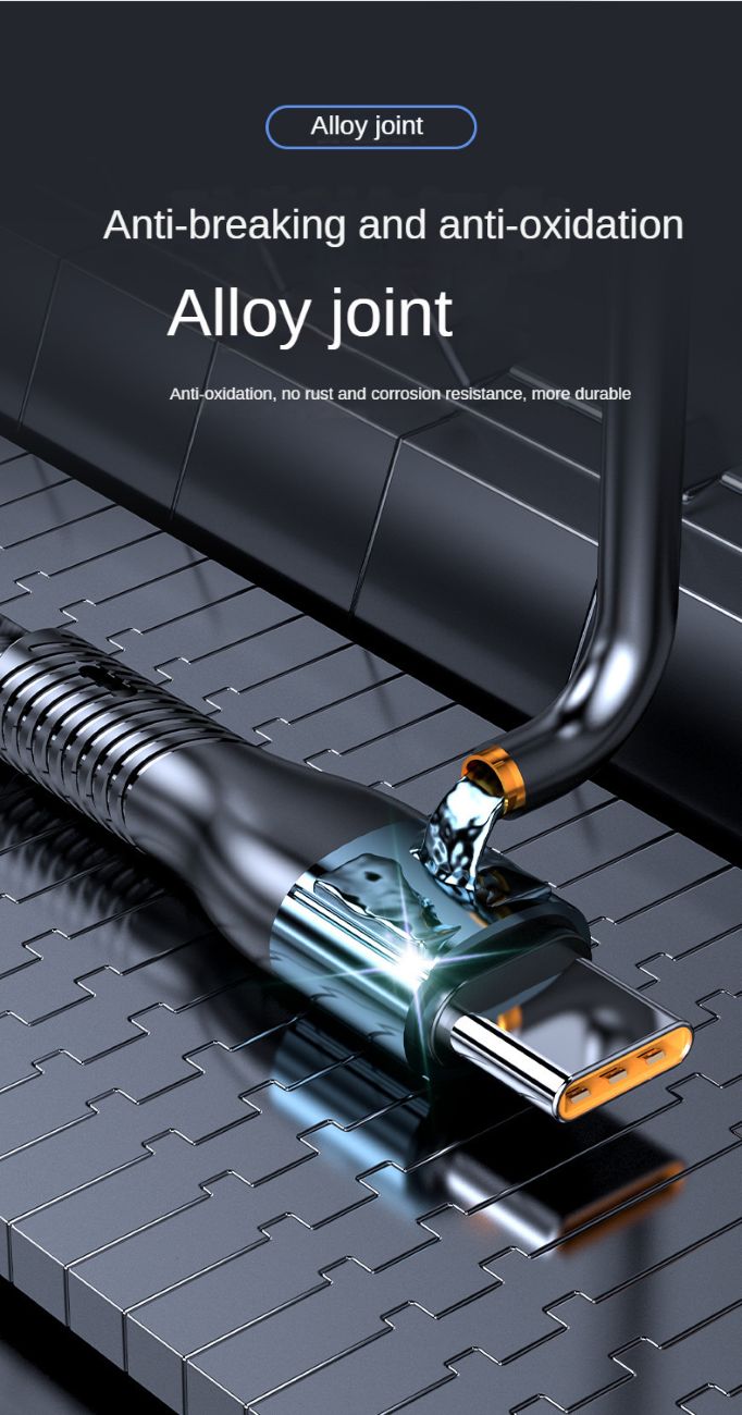 120W Charging Cable Data Cable Three-in-One Tpyec Super Fast Charge Vehicle-Mounted One-to-Three