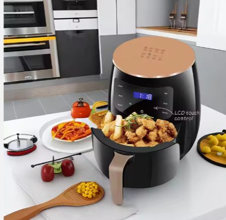 Silver Crest Multifunctional Household 2400W 6L 3 In 1 Low Fat Cooking Pot Intelligent Timing Electric Hot Deep Air Fryer Digital