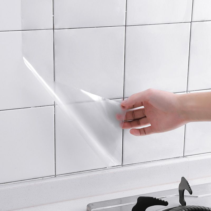 2600 Kitchen Wall Stickers Bulk Clear Oil Proof Sticker Kitchen Back-splash Wall Protector Transparent Waterproof Heat Resistant