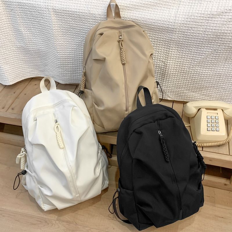 Large Capacity School Bag Unisex Simple Casual Sports Backpack Fashion Travel Shoulder Bag For High School College Students Men Women
