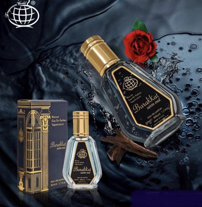 Barakkat Satin Oud Eau de Parfum, Fragrance World, Unisex, 50ml