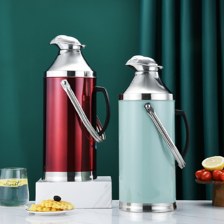 2.0/3.2L Retro Travel Thermos Flask Thermos Water Coffee Bottle Stainless Steel Coffee Cup Mug Heat Cold Preservation