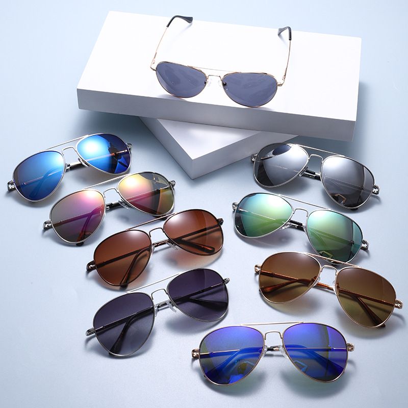 Multi-Color Aviator Sunglasses for Men Women, Polarized UV Protection Classic Pilot Sunglasses, Fashion Metal Frame Mirrored Lens Sunglasses for Driving Fishing Outdoor