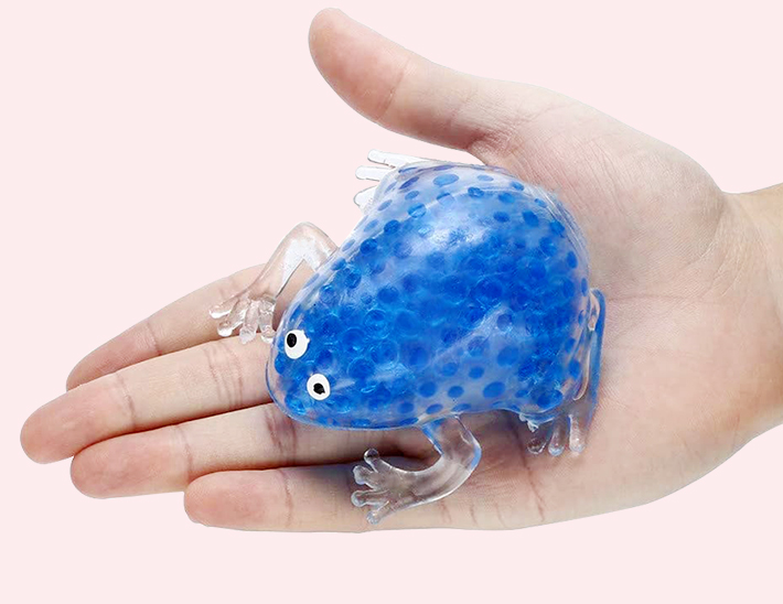 Small Cute Frog Water Bead Filled Squeeze Squishy Stress Ball Sensory Fidget Toy