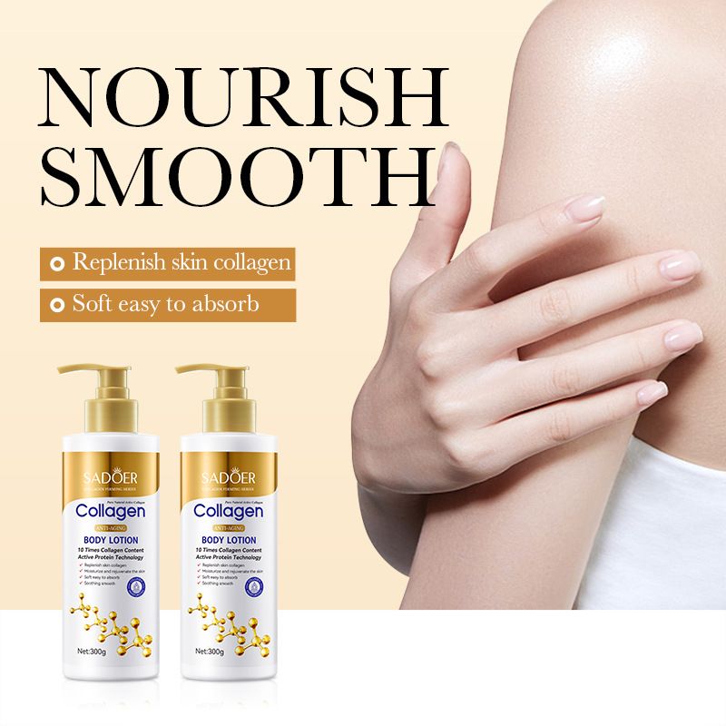 Collagen Body Lotion 300g SADOER Moisturizing and refreshing moisturizing