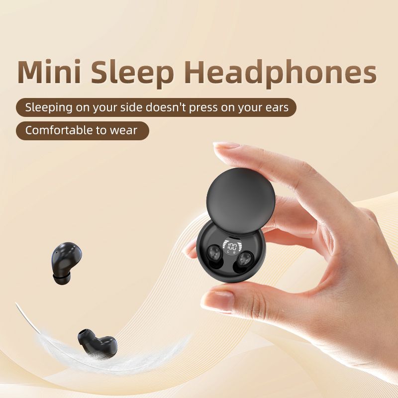 New SK26 Headset sliding wireless Bluetooth 5.4 earphones TWS ultra small super mini sleep invisible Headphones in ear earplugs
