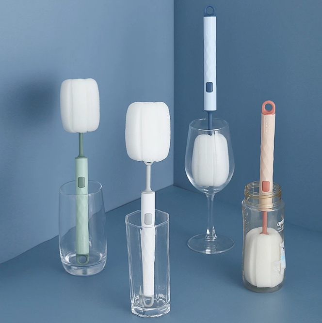 Removable Sponge Baby Cup Bottle Brush Kitchen Cleaning Tool Bottle Cleaning Cleaning Brush 