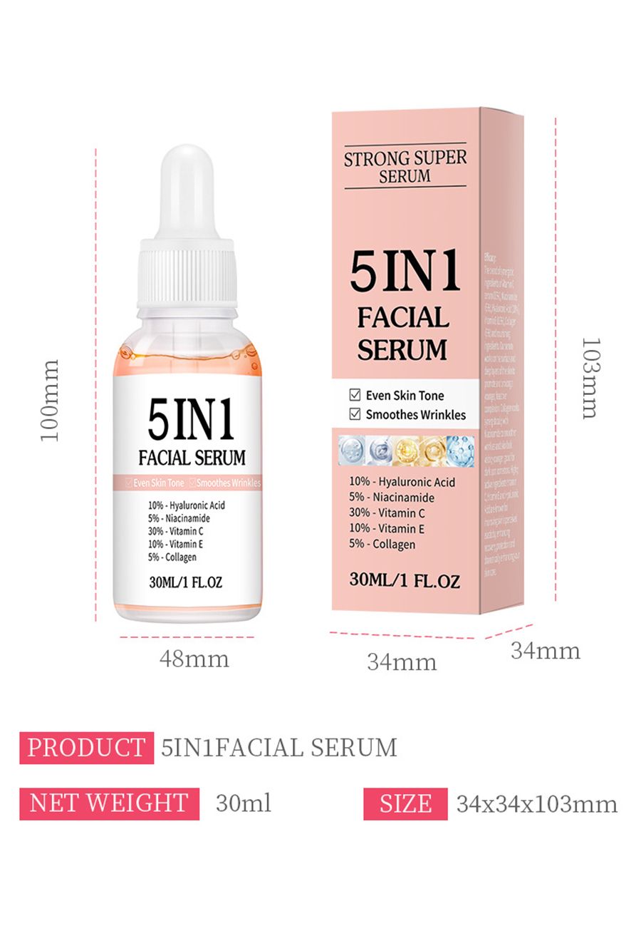 5 in 1 essence moisturizing, hydrating, moisturizing, anti-wrinkle and brightening skin tone