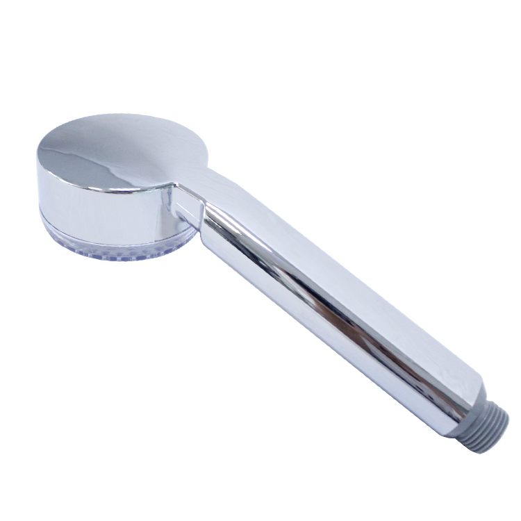 LED Handheld Shower Head Temperature 3 Color Changing ABS Chrome Finish For the Bathroom