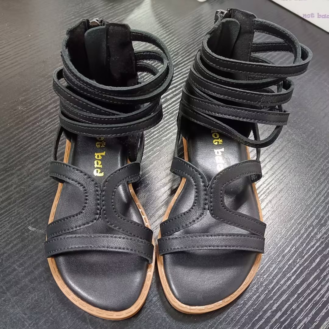 AK - 81 Kids Summer New Strap Sandals Fashion Little Girl High Tube Open-Toe Sandals