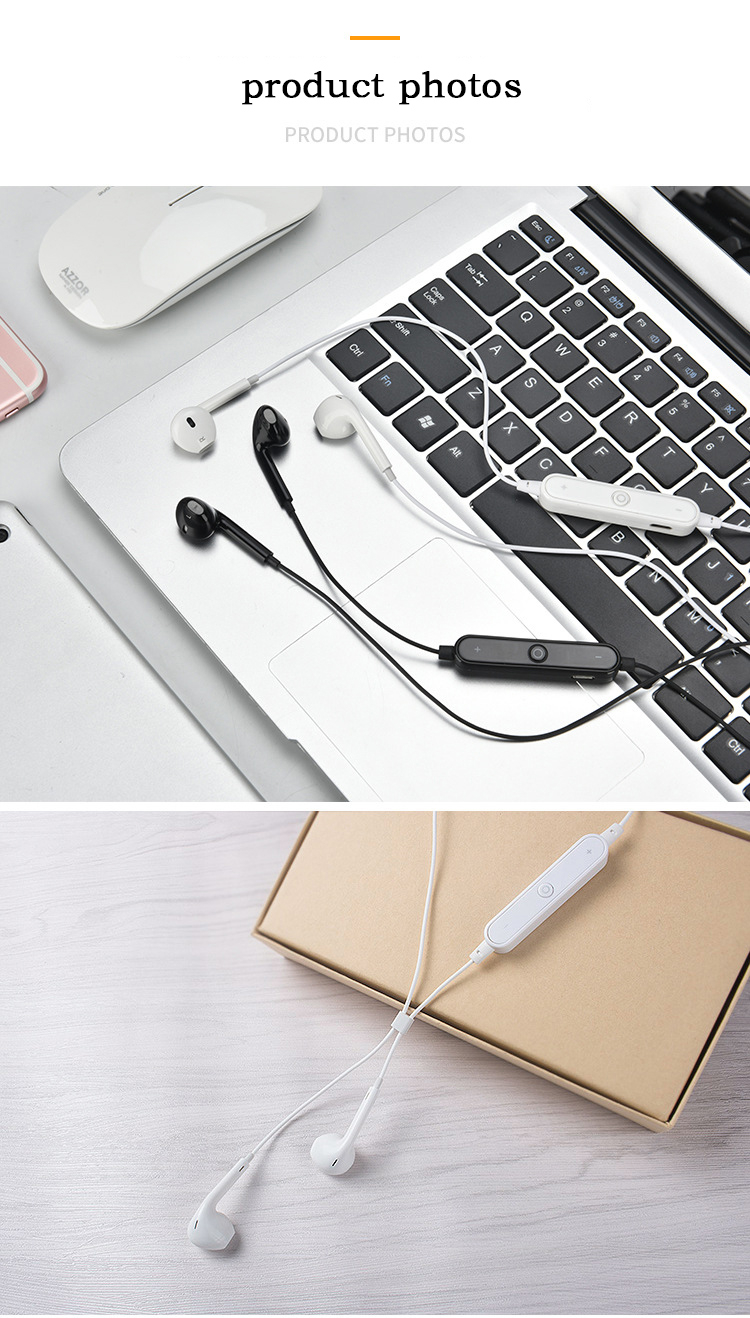 S6 Sport-Ear Neckband S6 Wireless Headphone Bluetooth V4.1 Earphone With Mic Stereo Earbuds Headset
