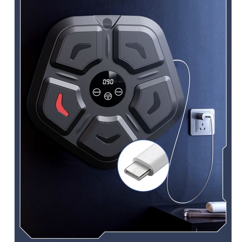 Music boxing target, intelligent Bluetooth boxing trainer, wall target, combat boxing machine, parent-child interactive device CRRSHOP Fitness Equipment free shipping Boxing