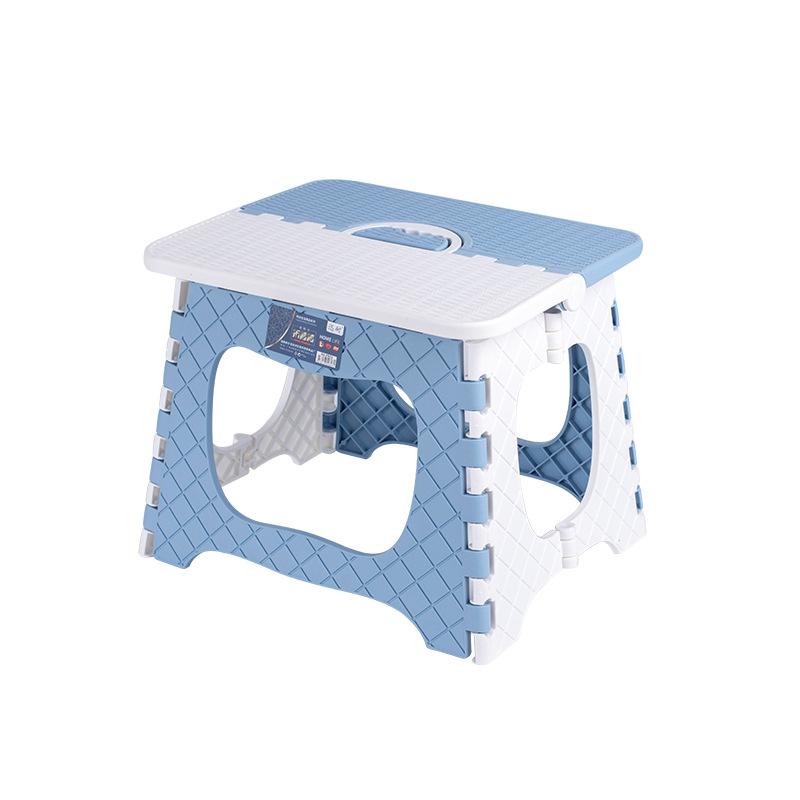 Folding Step Stool for Adults and Kids Holds Up to 300 lbs ,Non-Slip Folding Stools with Portable Handle, Compact Plastic Foldable Step Stool for Bathroom,Bedroom, Kitchen