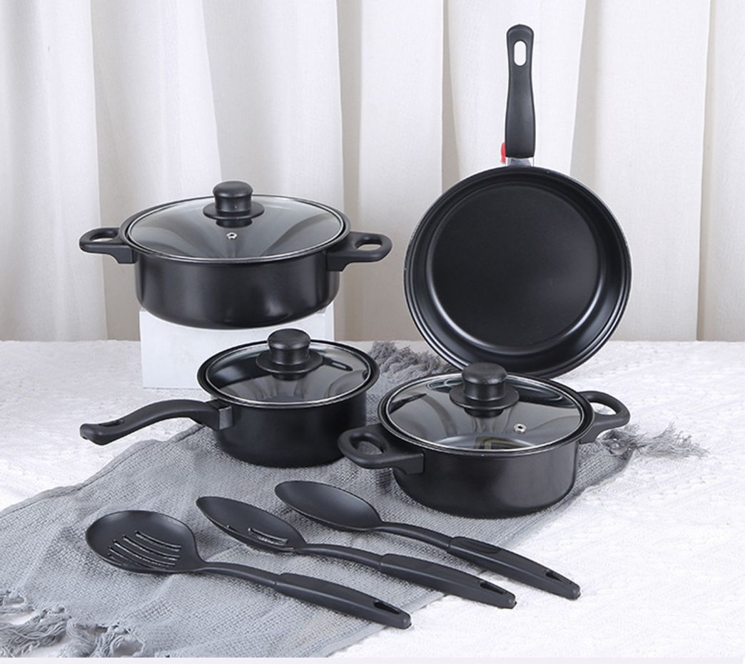 Cookware Set Household Fume Induction Cooker Non Stick Cookware Durable Kitchen Cooking Utensils Set Pot Pan 
