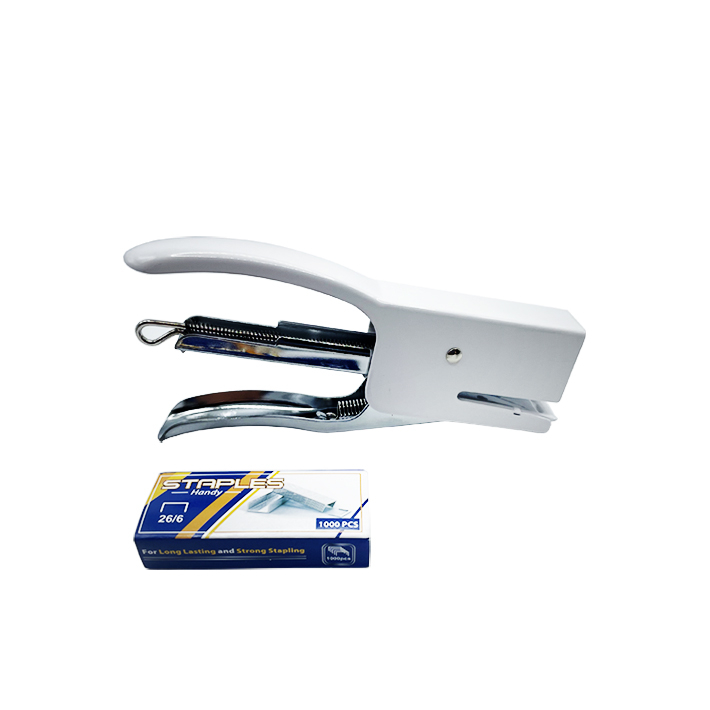 CY505C 2PCS Stapler Set Stapler+Staples 24/6 26/6 Office Hand Stapler Hand Hold and Labor-saving Stapler Office Stationery
