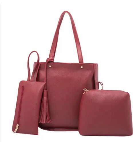 New model leather bags shoulder bag sets in stock pu handbags for women