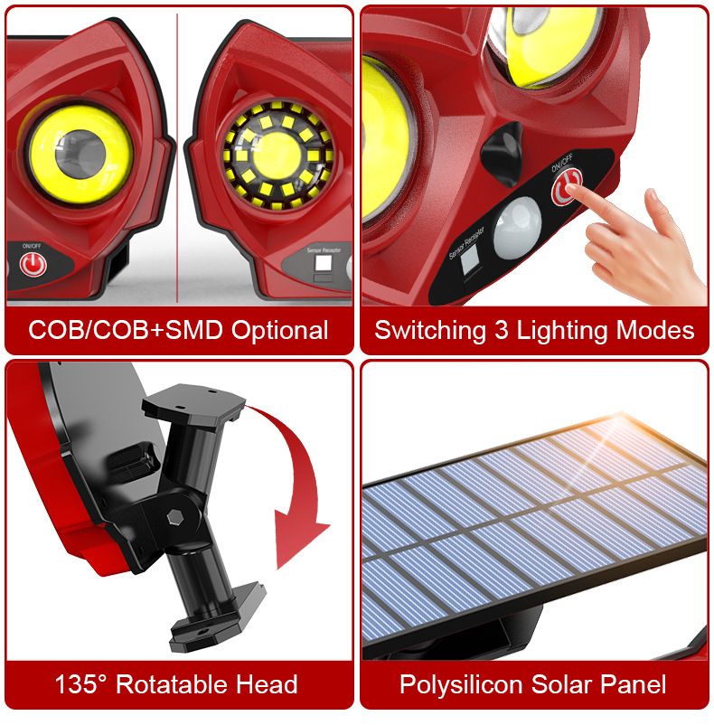 New solar powered lamp, owl lamp, outdoor garden decoration lamp, human body sensing street lamp, courtyard lamp, wall lamp