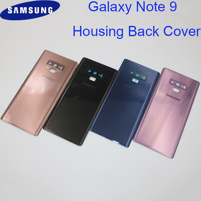 Original Samsung Galaxy Note 9 Back Battery Cover Door Rear Housing Replacemet Parts & Camera Glass Lens For Galaxy NOTE9 N960