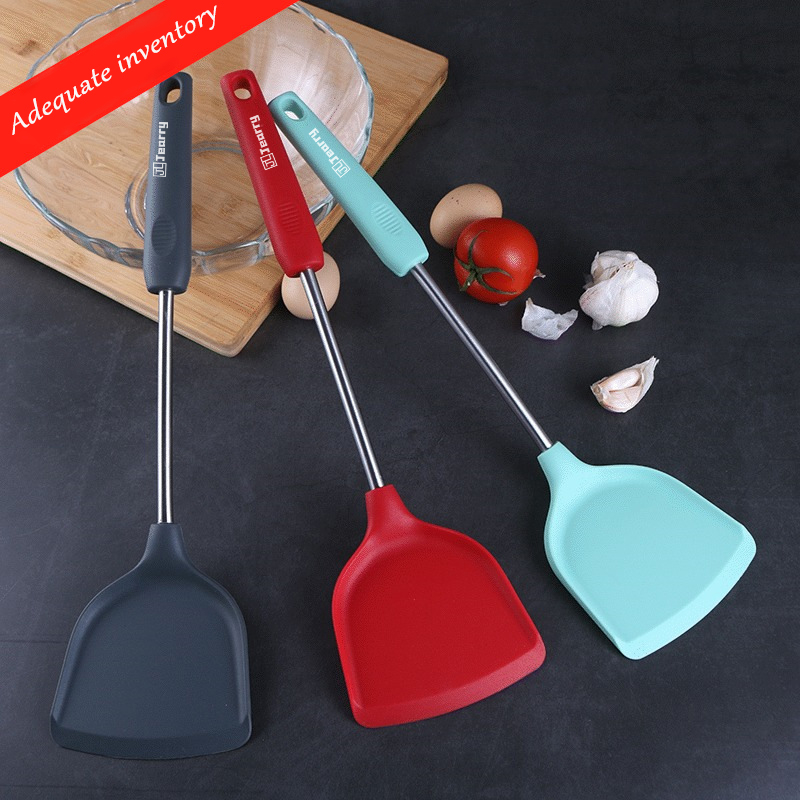 Silicone Turner non stick special spatula high temperature resistant cooking spatula household food grade silica gel spatula cooking utensils