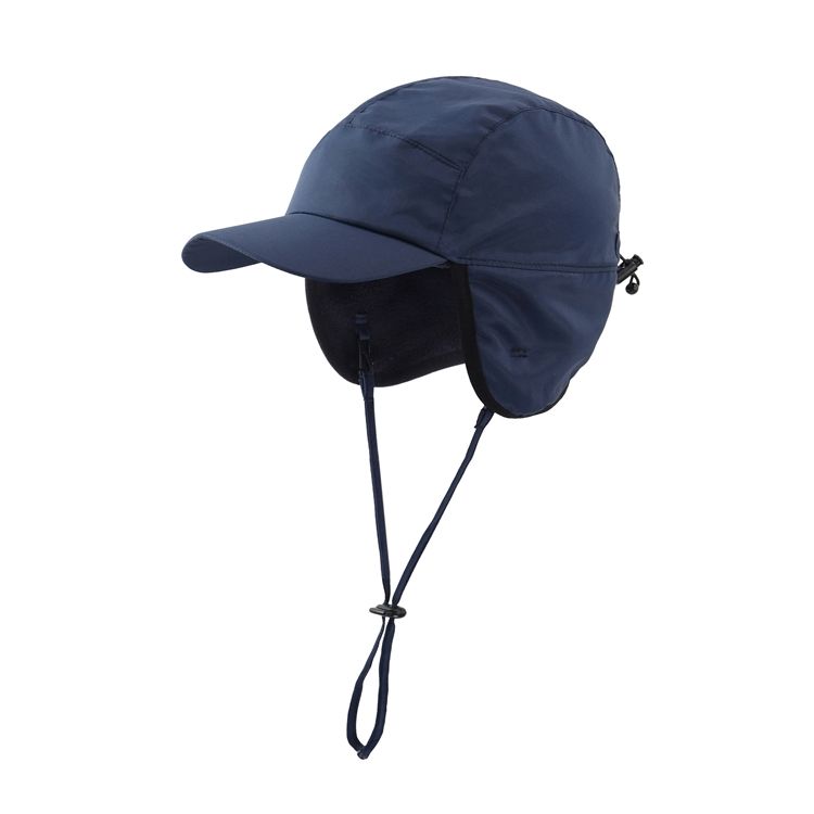 Men's Winter Hats Lightweight Waterproof Adjustable Warm Fleece Lined Earflaps Baseball Cap For Snow Skiing Cap