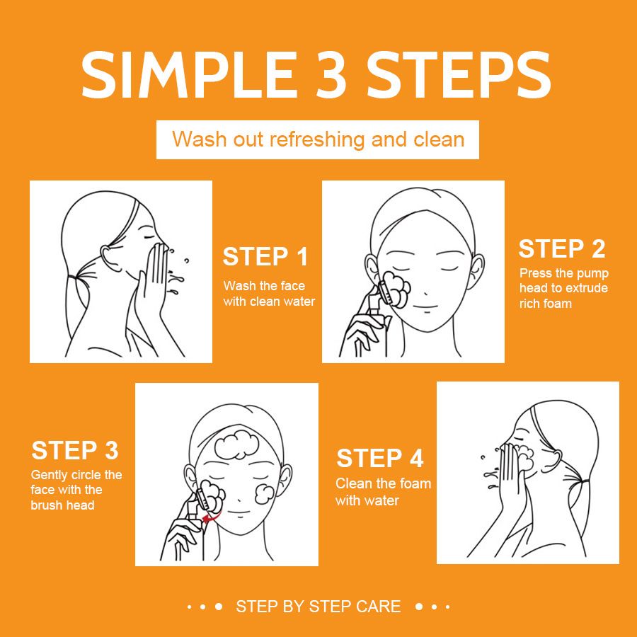 Turmeric facial cleanser oil control cleansing moisturizing brightening fading acne marks exfoliating skin tone cleansing mousse turmeric soap skin care set