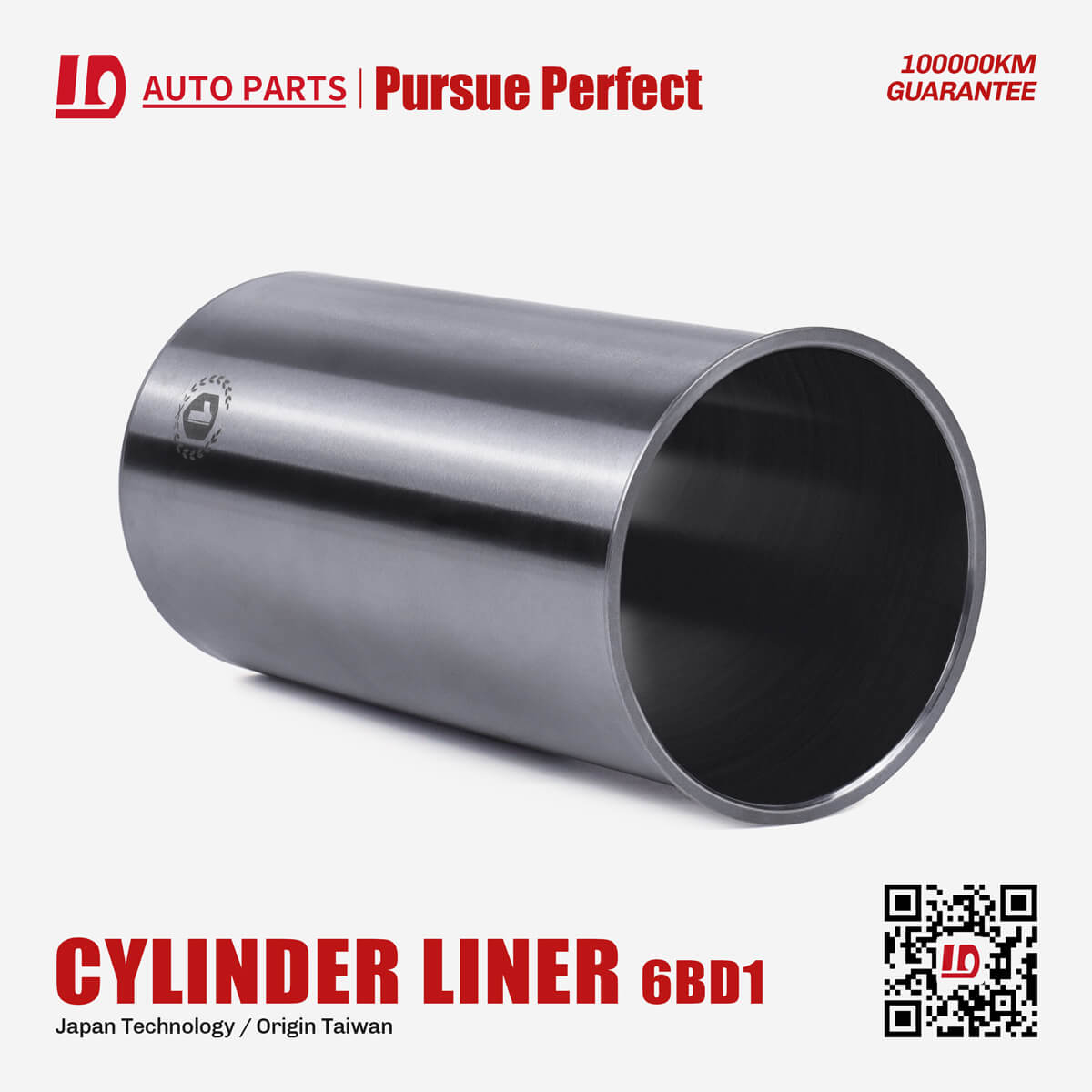 6BD1 diesel engine parts cylinder liner OEM:1-11141-196-0 cylinder liner