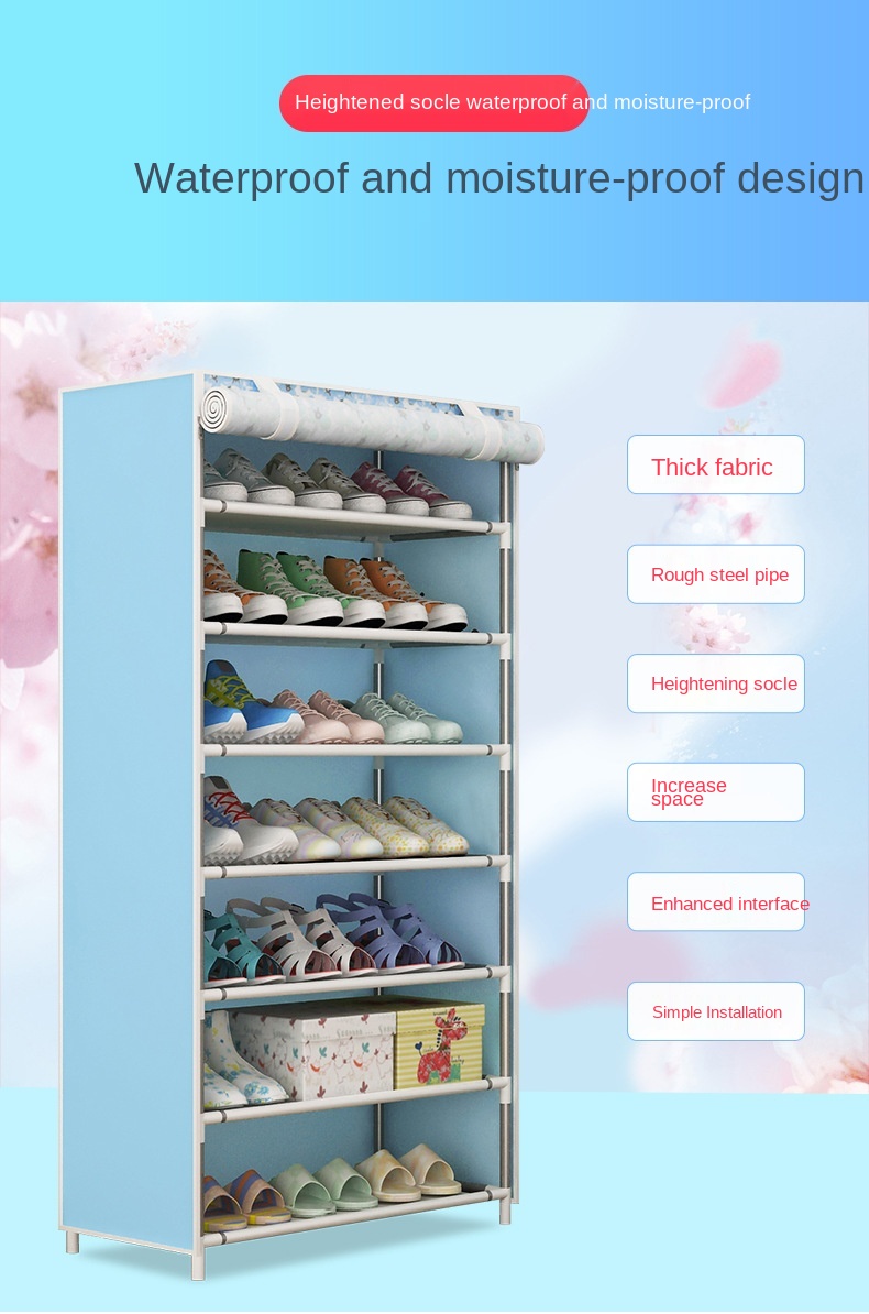 6-Layer Shoe Racks Shoe Rack Furniture Storage Shelf Multifunctional storage rack Home Storage