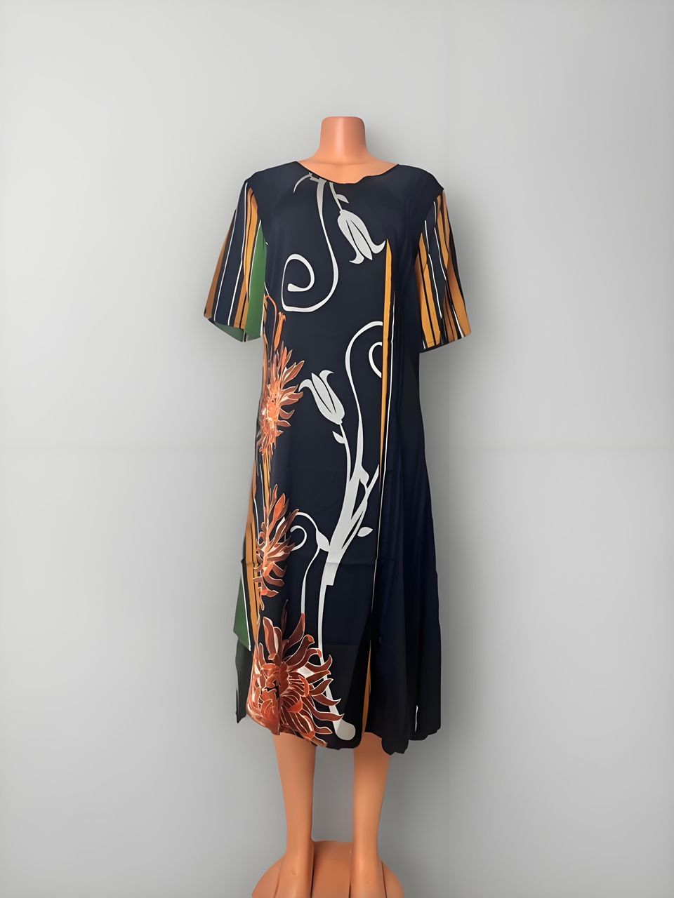 92% Silk Women Dress- Custom Digital Printing Women Dress
