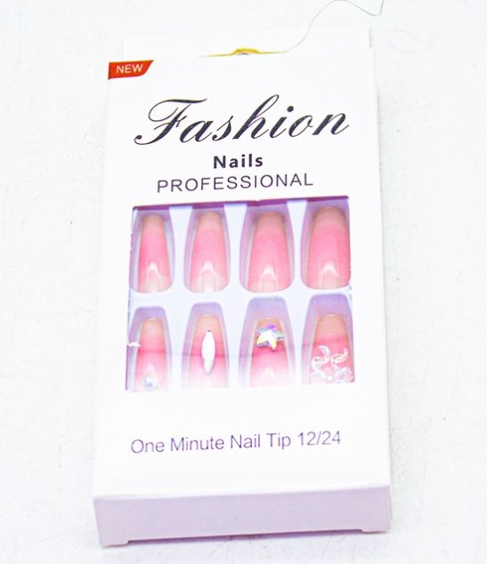 12pcs Set 3D Bling Glitter Artificial Fingernails- French False Daily Finger Wear VV MEIJIAER press on Nails
