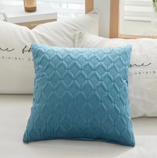 Sofa chair Cushion Pillow Home Decoration Geometric Custom Solid Color Diamond Embossing Polyester Living Room