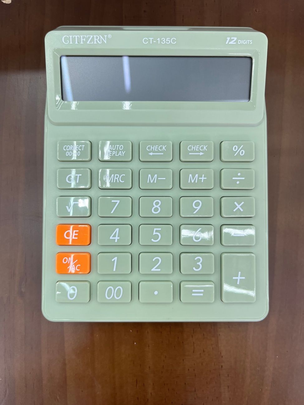 Candy Color High-Appearance Portable Calculator Anti-Slip Body 12 Digit Large Screen Desktop Calculating Machine for Student Office Accounting Daily Use