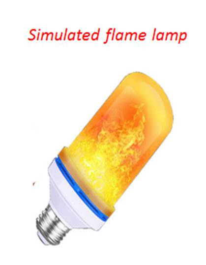 Flame bulb LED simulation flame lamp spiral flame bulb bar courtyard lawn decoration simulation dynamic flame effect lamp