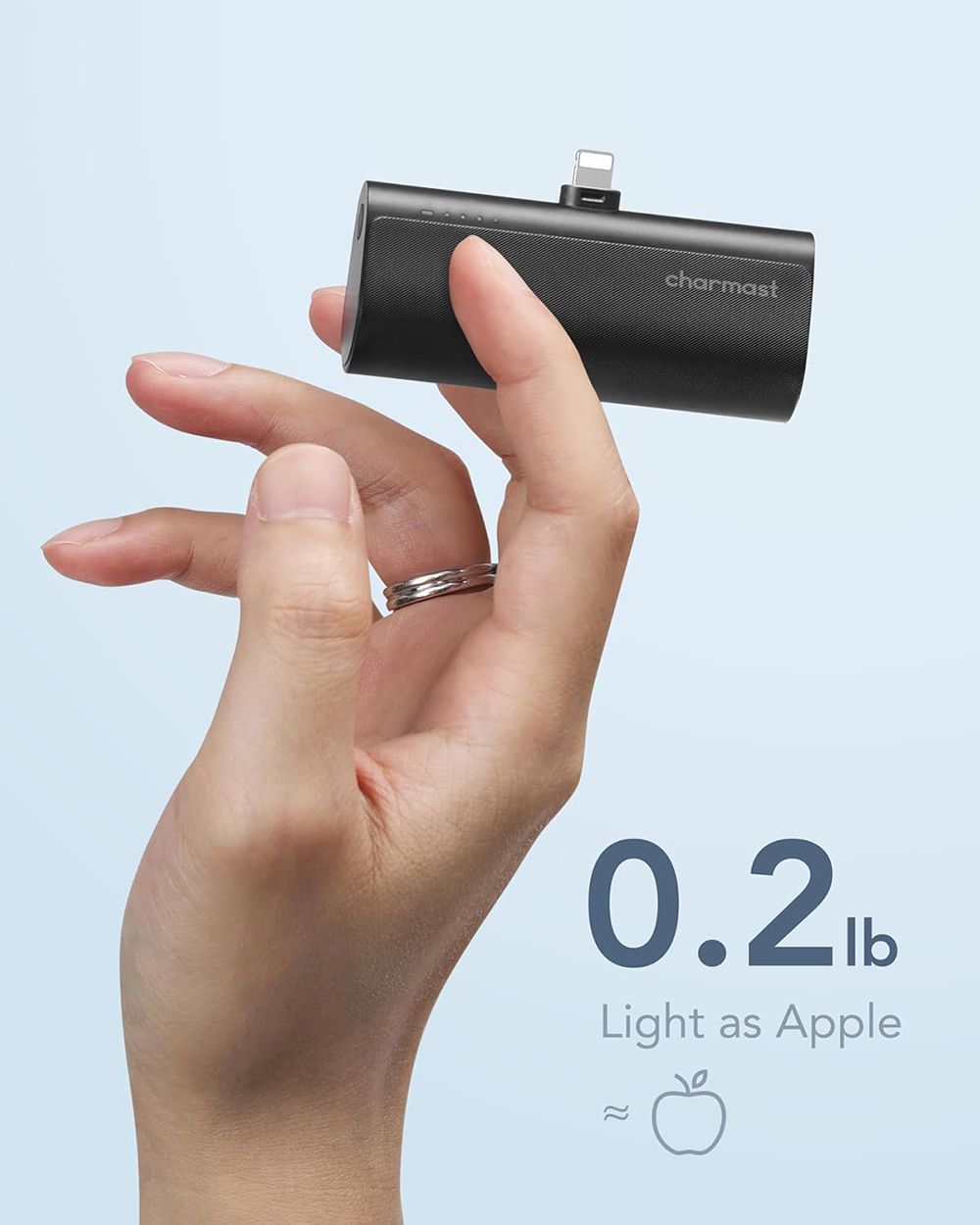 Portable Charger for iPhone, with Lightning Connector, Power Bank 5,500mAh 12W, Compatible with iPhone 14/14 Pro / 14 Plus, iPhone 13 and 12 Series