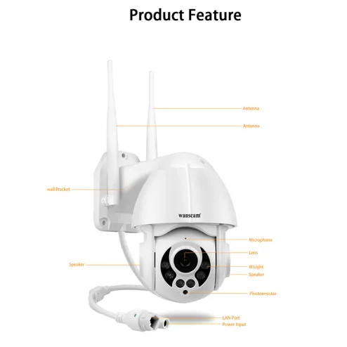 Wanscam ptz outdoor ip hot sale camera