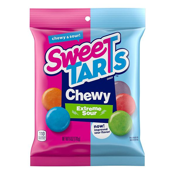 SWEETARTS CHEWY EXTREME SOURS CANDIES