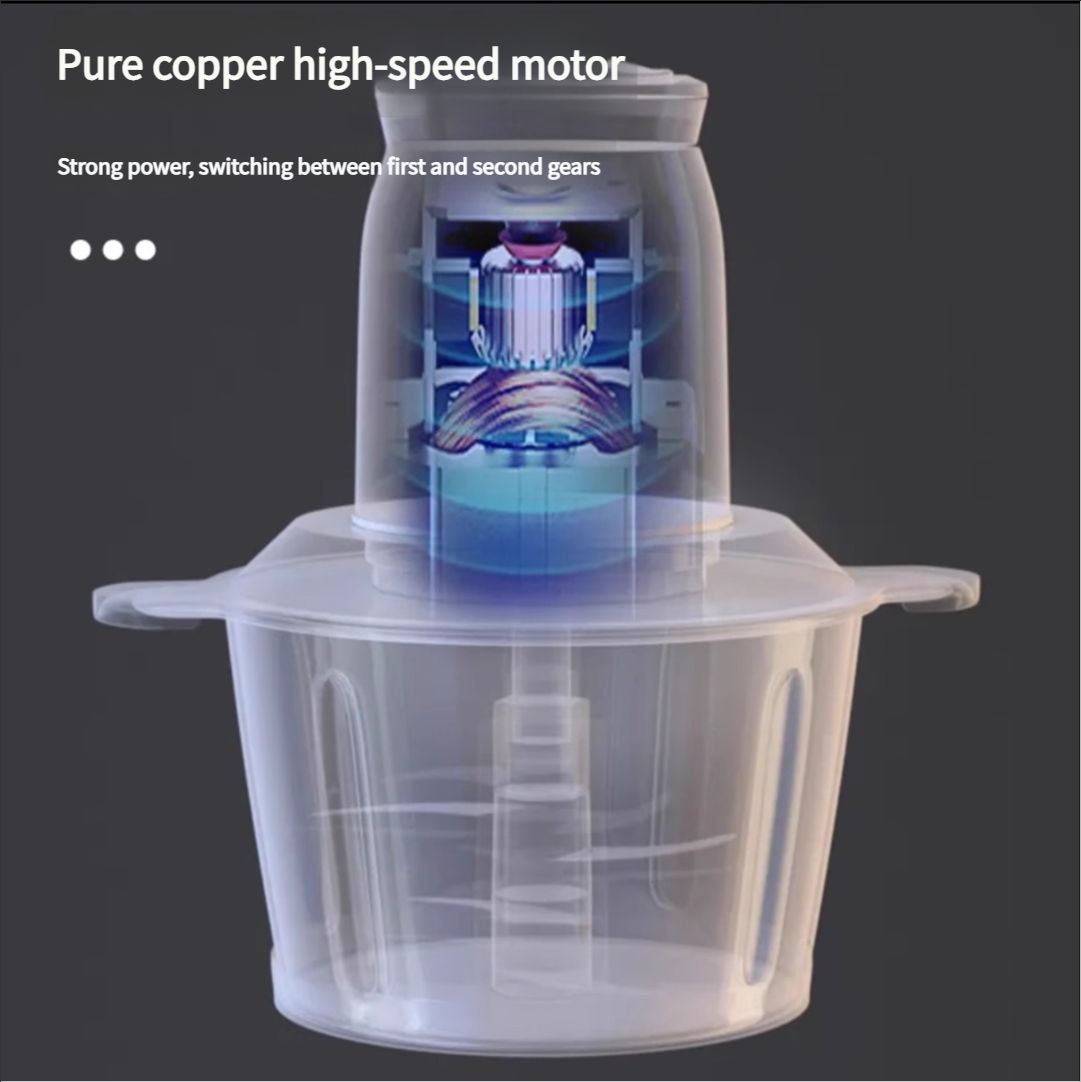 Watson -Household meat grinder stainless steel glass multi-function vegetable stuffing machine garlic mincer food processor