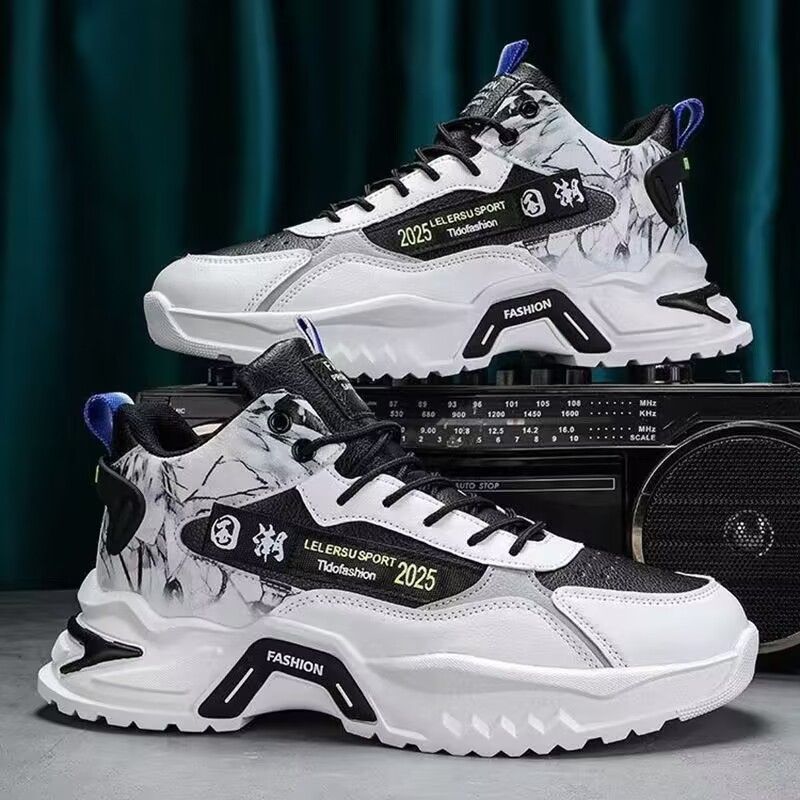 Men's shoes new high top daddy shoes Fashion youth trend men's running casual shoes all match sports shoes A760