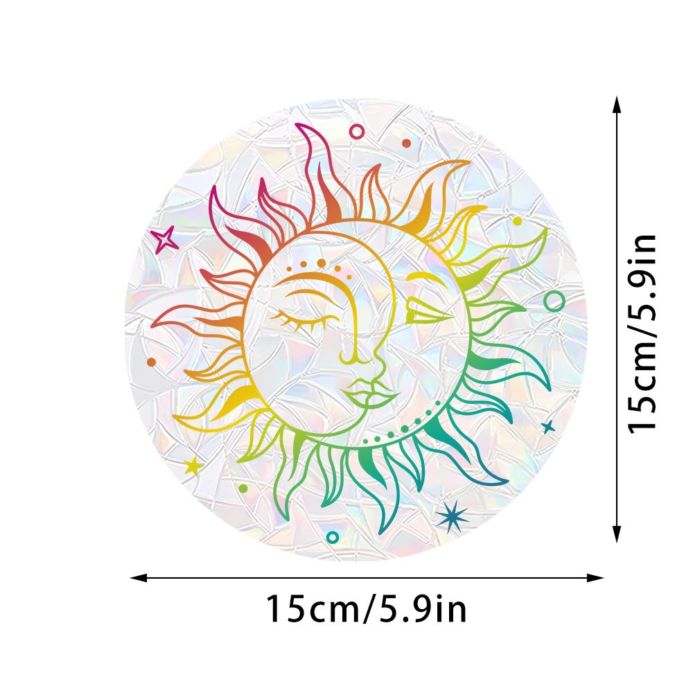 Amazon New Plant, Flower, Animal and Sunlight Catcher Static Glass Sticker - Bird - proof Glass Sticker