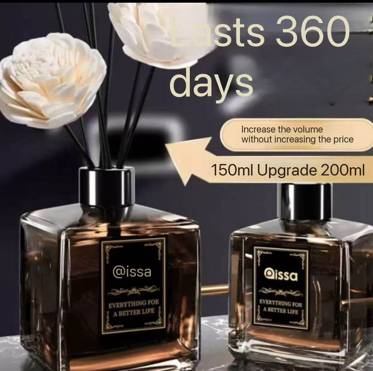 Qissa Vinegar Fragrance: Gentle formula of vegetable essential oil, suitable for pregnant women and babies, 200ml large capacity, long-lasting fragrance.