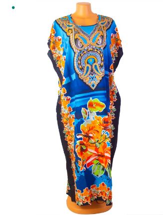 Size Free Africa Traditional Clothing Women outing casual pregnant women over-size beach dress New African Print Dashiki Maxi Dress