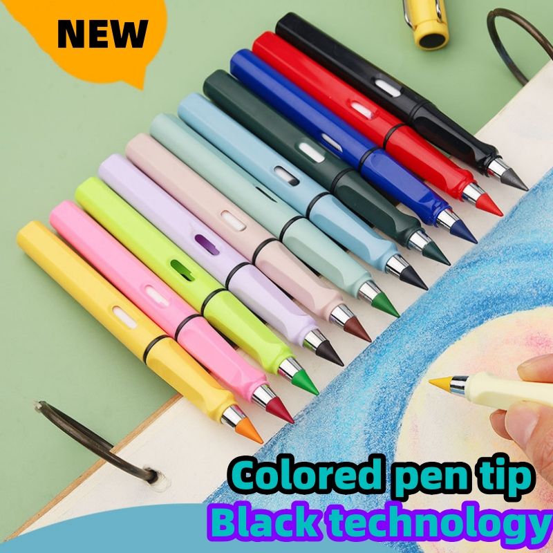 Colored pencil, no ink, no sharpening, eternal upright posture, pencil for drawing and writing, erasable and not easily broken CRRSHOOP free shipping colored pen 