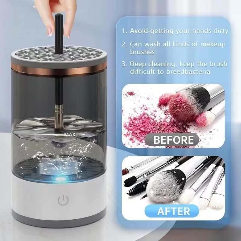 Automatic Makeup Brush Cleaner - Deep Clean & Dry 