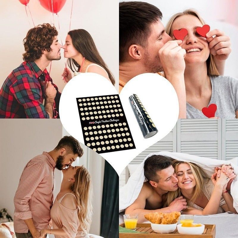 Valentine's Day Scratch-off: 100 Couple Poses Challenge Scratch-off, 100 Sex Games Challenge Scratch-off
