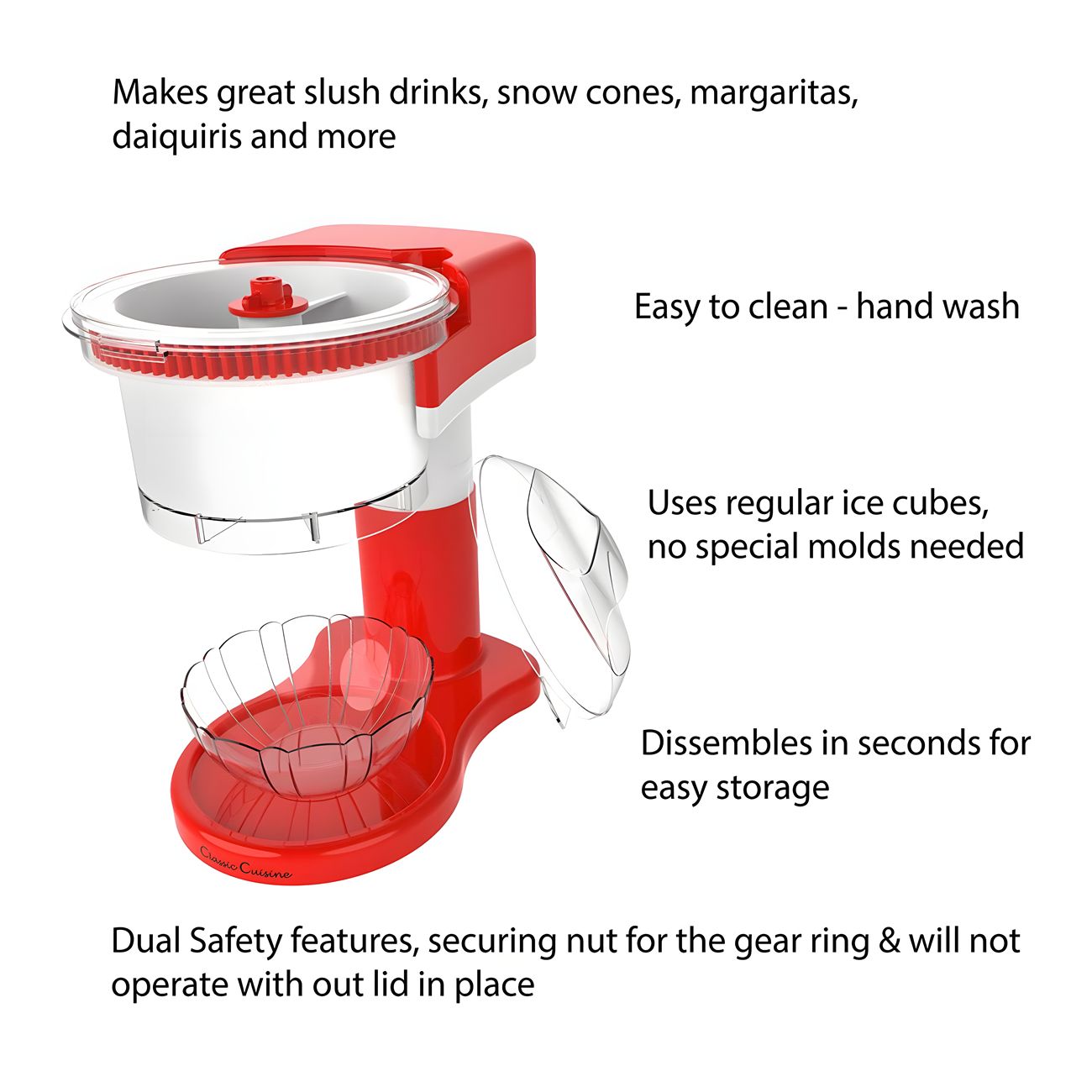 Small Shaved Ice Machine Household American Standard Electric Ice Maker Ice Crusher Smoothie Machine Hail Ice Machine Smoothie Machine