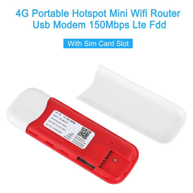 4G LTE Wireless USB MIFI/UFI Dongle Mobile Broadband 150Mbps Modem Stick 4G Sim Card Wireless Router Home Office Wireless WiFi Adapter