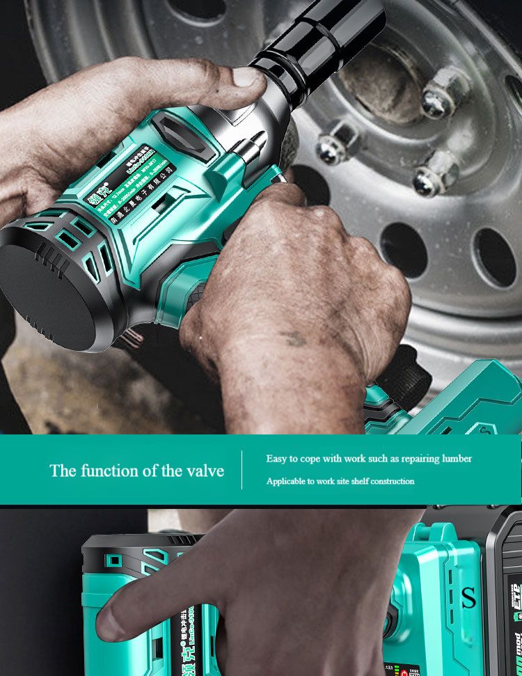 Electric wrench large torque multi-function brushless rechargeable impact lithium battery rack worker air cannon universal Dayi model
