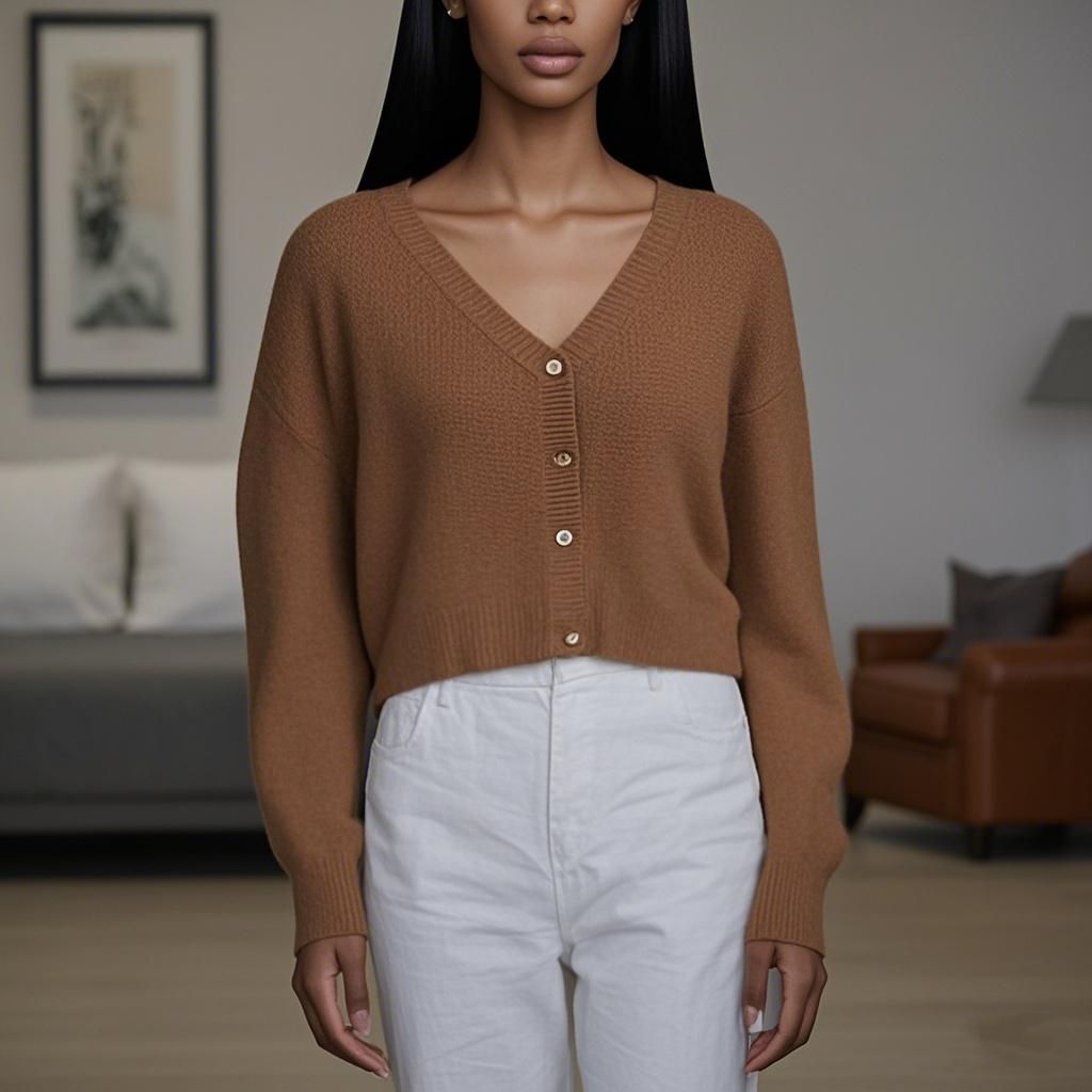 Wool knit Sweater Round Neck Women's Sweater